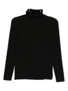 Antonelli Condor Long-sleeve Roll-neck Top In Black