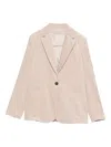 Antonelli Corduroy Blazer In Neutral