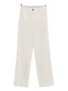 Antonelli Corduroy Straight-leg Trousers In White