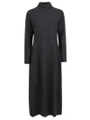 Antonelli High-neck Long-sleeved Dress In Black
