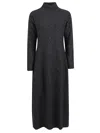 Antonelli High-neck Long-sleeved Dress In Gray