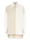 Antonelli Beige Cotton And Silk Shirt