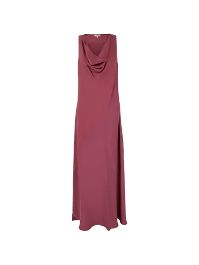 Antonelli Cowl-neck Sleeveless Dress In Pink