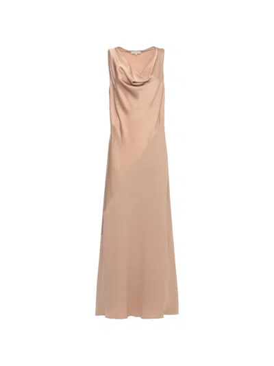 Antonelli Cowl-neck Sleeveless Maxi Dress In Brown