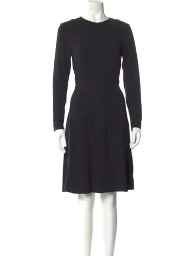 Pre-owned Antonelli Crew Neck Knee-length Dress In Black