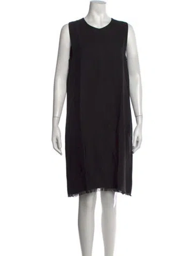 Pre-owned Antonelli Crew Neck Knee-length Dress W/ Tags In Black