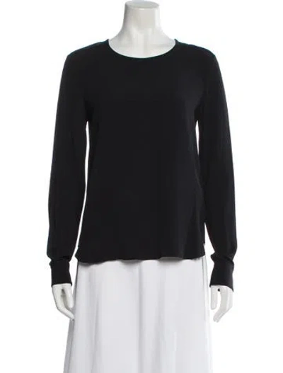 Pre-owned Antonelli Crew Neck Long Sleeve Top In Black
