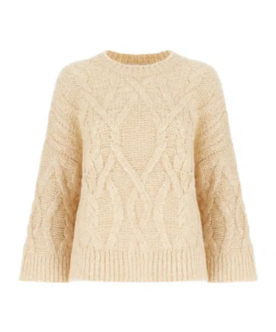 Antonelli Crew Neck Long-sleeved Sweater In Neutral