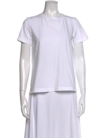 Pre-owned Antonelli Crew Neck Short Sleeve T-shirt In White