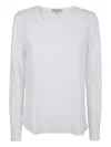 Antonelli Crew-neck Silk T-shirt In White