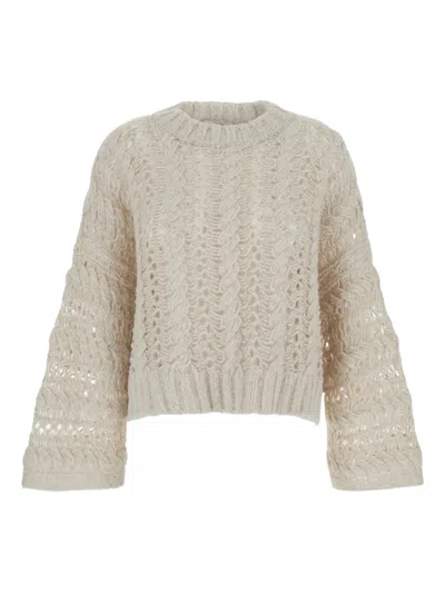 Antonelli Crew-neck Sweater In Neutral