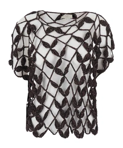 ANTONELLI CROCHET KNITTED TOP