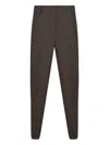 Antonelli Cuffed Tailored Trousers In Brown