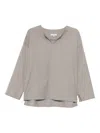 Antonelli Custoza V-neck Blouse In Gray