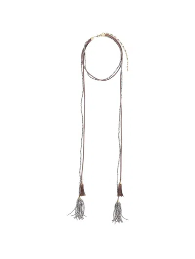 Antonelli Daphne Necklace In Brown