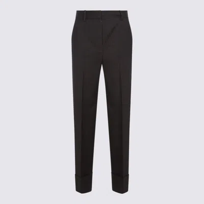 ANTONELLI DARK BROWN WOOL POMINO PANTS
