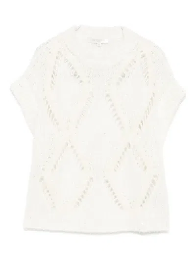 ANTONELLI DIAMOND-PATTERN KNITTED TOP