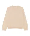Antonelli Distressed Knit Sweater In Neutral