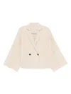 Antonelli Double-breasted Blazer In White