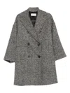 Antonelli Double-breasted Coat In Gray
