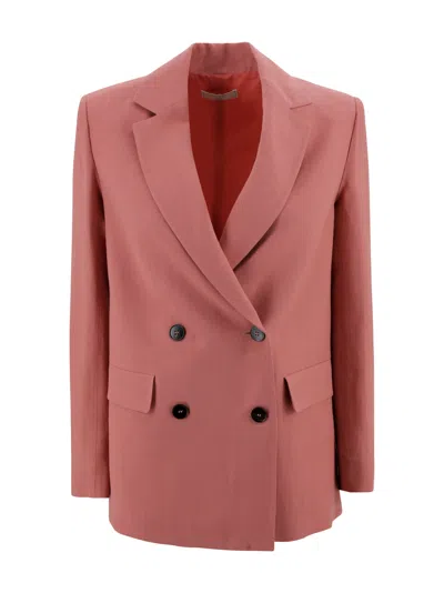 Antonelli Double-breasted Jacket In Pink