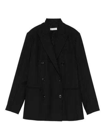 Antonelli Double-breasted Jacket In Black