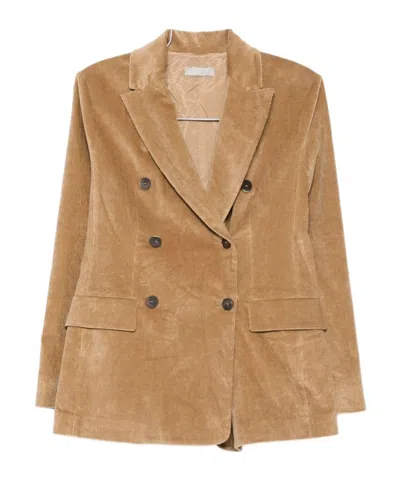 ANTONELLI DOUBLE-BREASTED LONG SLEEVE SUIT JACKET