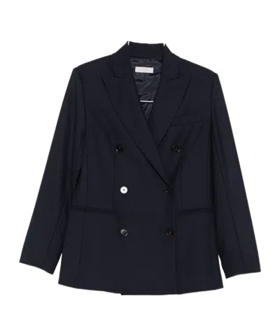 Antonelli Double-breasted Suit Jacket In Black