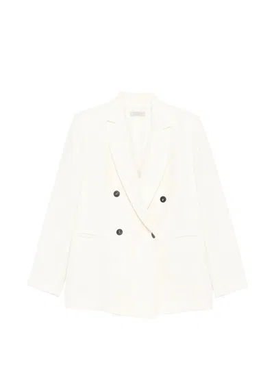 Antonelli Double-breasted Blazer In White