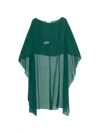 Antonelli Draped Cape In Green