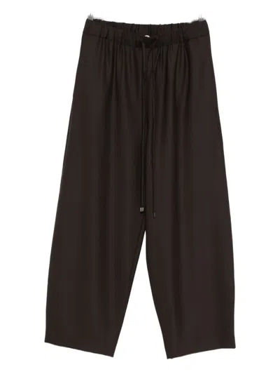 ANTONELLI DRAWSTRING CROPPED TROUSERS