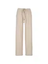 Antonelli Drawstring Elasticated Trousers In Brown