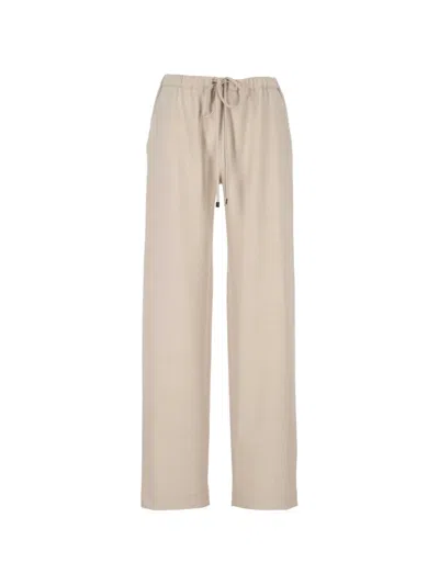 Antonelli Drawstring Elasticated Trousers In Brown