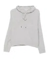 Antonelli Drawstring Hooded Sweater In Gray