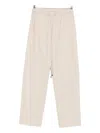 Antonelli Pleated Tie-front Casual Pants In Neutral