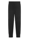 Antonelli Drawstring Wool-silk-cashmere Blend Straight Trousers In Black