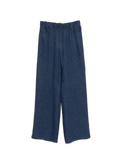 Antonelli Drawstring-fastening Trousers In Blue