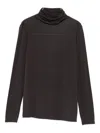 Antonelli Condor High-neck Long-sleeve Dress In Brown