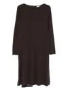 Antonelli Kleid Mit U-boot-ausschnitt In Brown