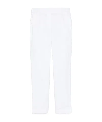 Antonelli Elastic Waist Casual Pants In White