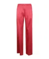 Antonelli Elastic Waist Casual Pants In Red