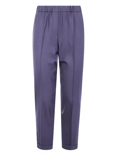 Antonelli Elastic-waist Trousers In Blue