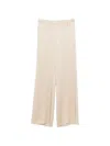 Antonelli Elasticated Palazzo Pants In Neutral