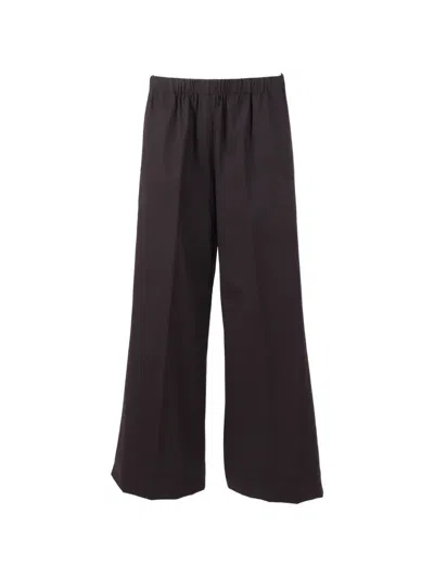 Antonelli Elasticated Wide-leg Trousers In Brown