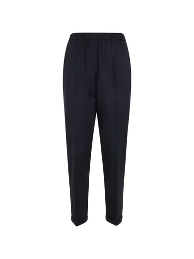 Antonelli Elasticated-waistband Trousers In Blue