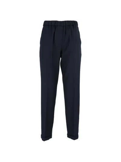 Antonelli Elasticated-waistband Trousers In Blue