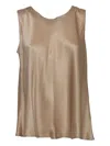 Antonelli Embellished-collar Tank Top In Brown