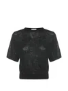 Antonelli Embellished T-shirt In Black