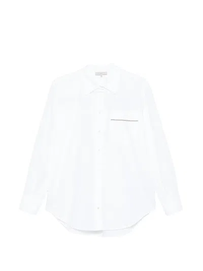 Antonelli Embellished-pocket Shirt In White