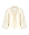 Antonelli Silk Jacket In White